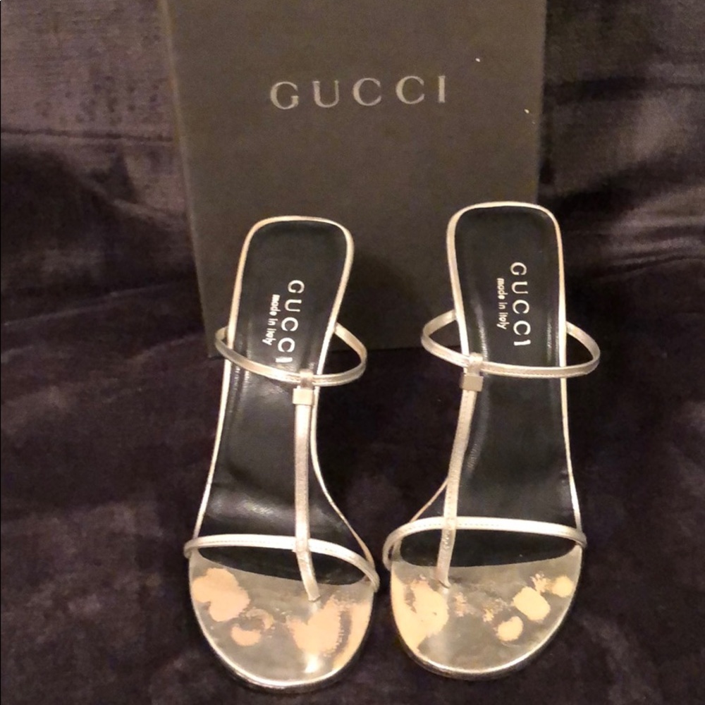 Silver sandals